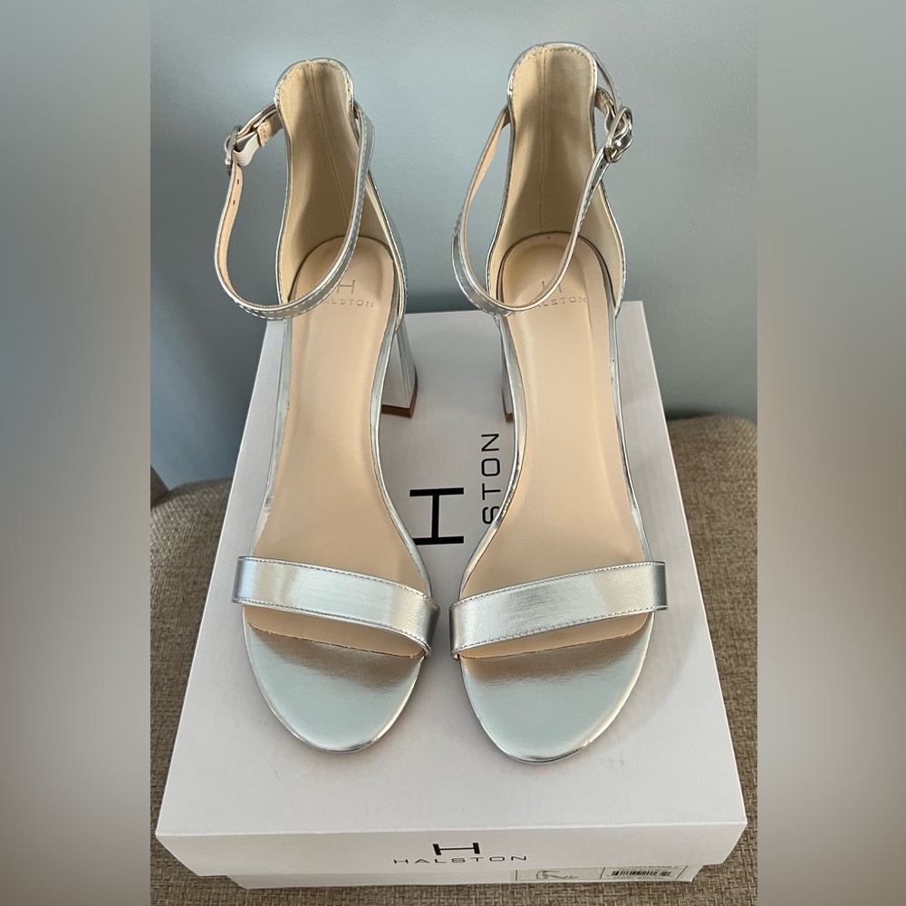 H by Halston Women's Ankle Strap Dress Sandals